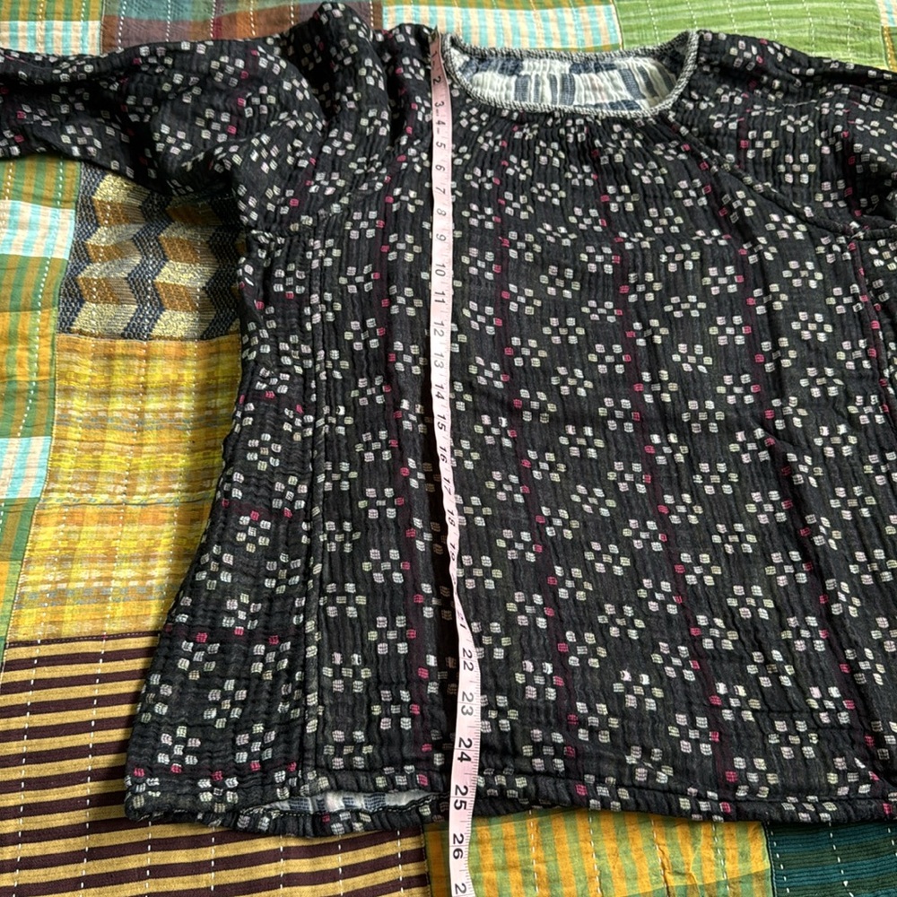 A&J heather top in kasuri/kente - Picture 3 of 5